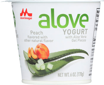 ALOVE: Peach Yogurt with Aloe Vera, 6 oz