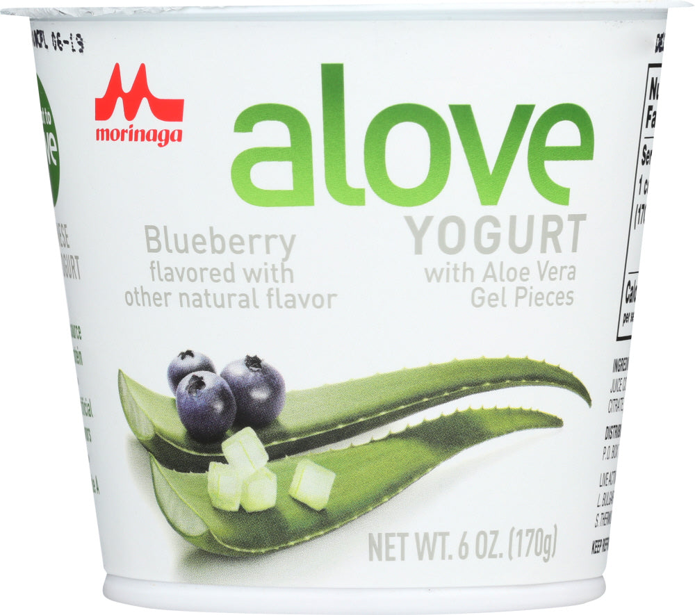 ALOVE: Blueberry Aloe Vera Yogurt, 6 oz