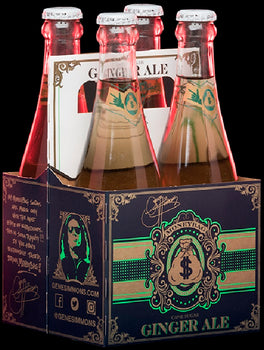 GENE SIMMONS MONEYBAG: Soda Ginger Ale 4 Pack, 46 oz