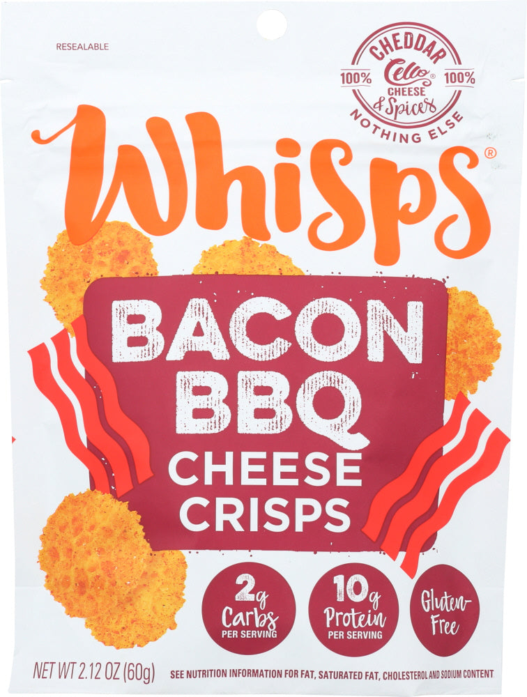 CELLO: Whisps Bacon BBQ Cheese Crisps, 2.12 oz