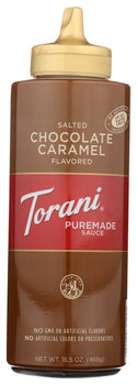 TORANI: Sauce Squeezed Salted Chocolate Caramel, 16.5 oz