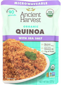 ANCIENT HARVEST: Organic Quinoa with Sea Salt, 8 oz