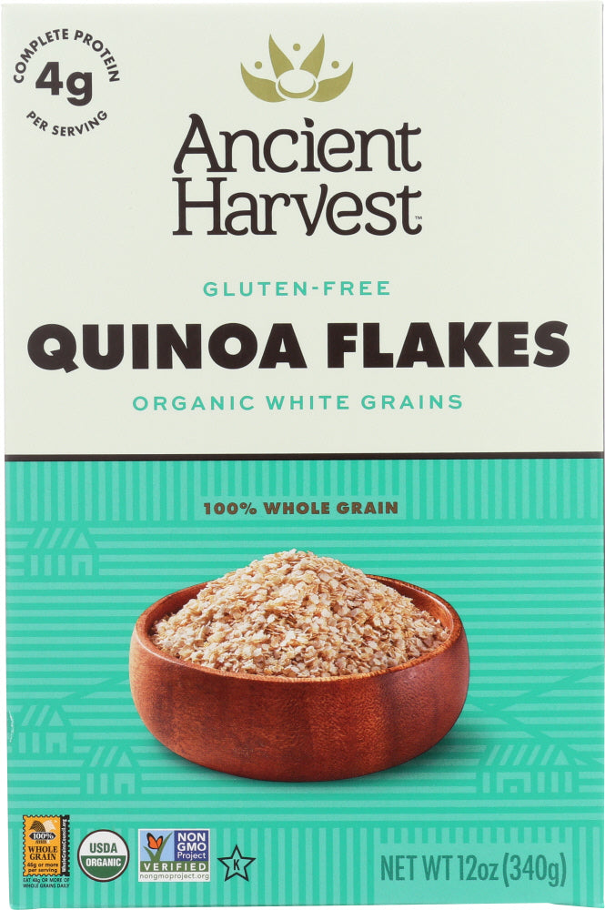 ANCIENT HARVEST: Organic Quinoa Flakes Gluten Free, 12 oz