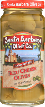 SANTA BARBARA: Olive Bleu Cheese Stuffed Olives, 5 oz