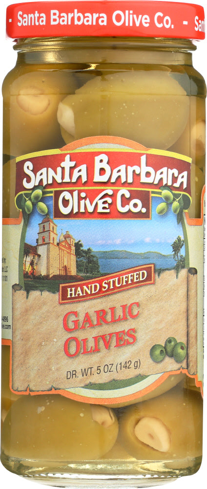 SANTA BARBARA OLIVE CO.: Garlic Stuffed Olives, 5 oz