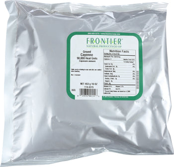 FRONTIER NATURAL PRODUCTS: Ground Cayenne 90000 Heat Units, 16 oz