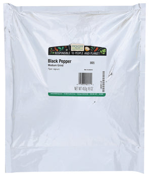 FRONTIER NATURAL PRODUCTS: Medium Grind Black Pepper, 16 oz