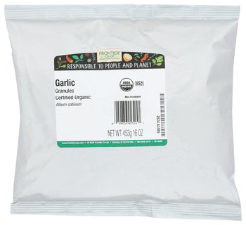 FRONTIER NATURAL PRODUCTS: Organic Garlic Granules, 16 oz