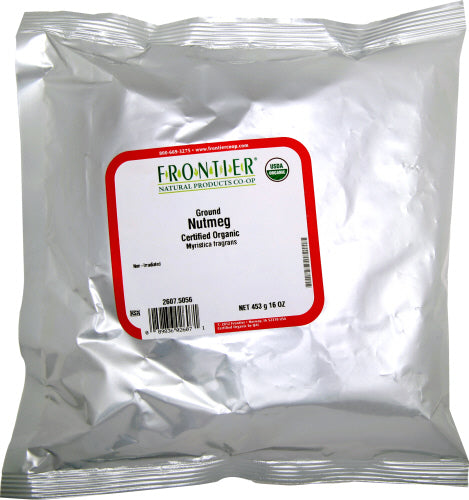 FRONTIER HERB: Organic Nutmeg Ground, 16 oz