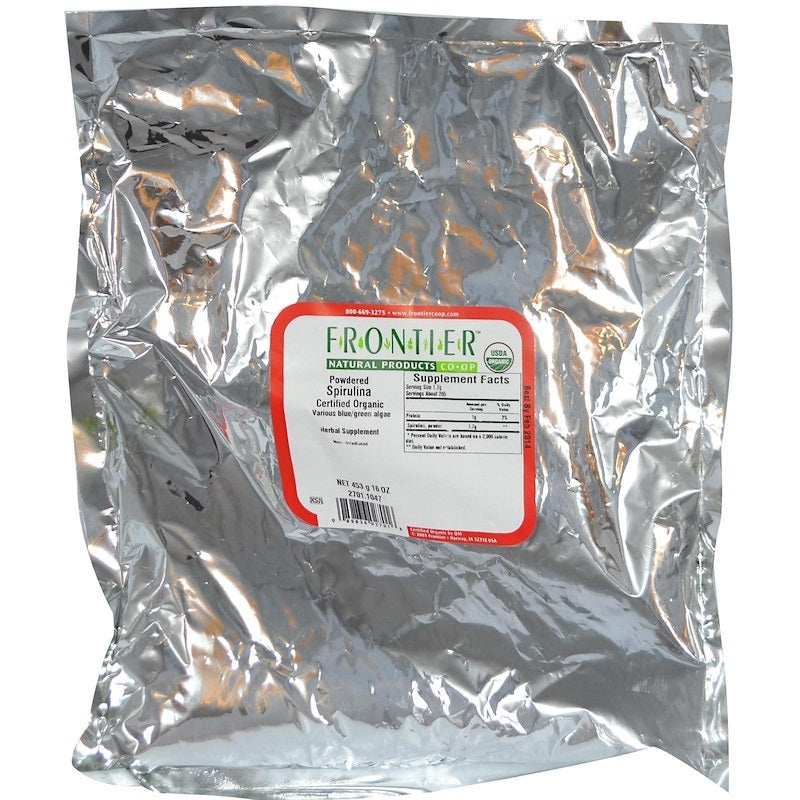 FRONTIER HERB: Spirulina Powder Organic, 16 oz