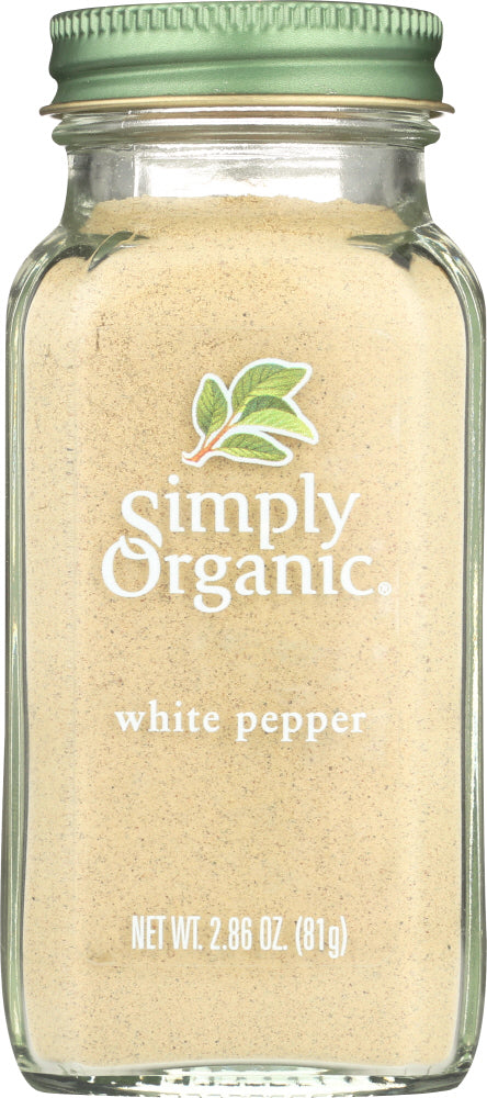 SIMPLY ORGANIC: White Pepper, 2.86 oz