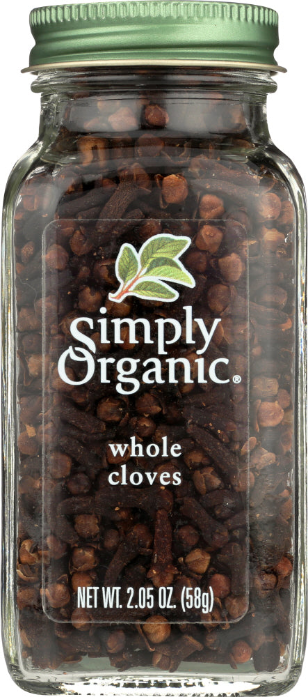 SIMPLY ORGANIC: Seasoning Cloves Whole Bottle, 2.05 oz