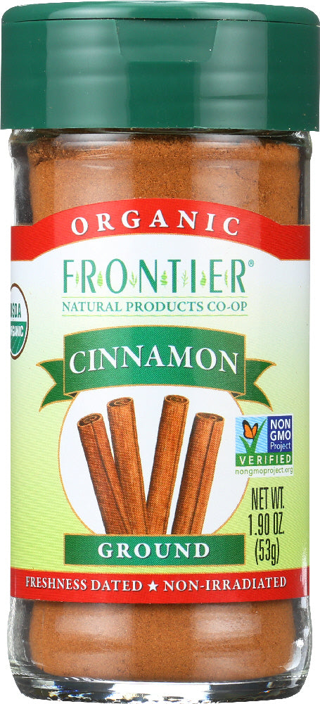 FRONTIER NATURAL PRODUCTS: Organic Cinnamon Ground, 1.9 oz