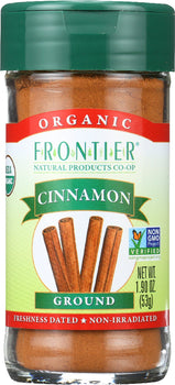 FRONTIER NATURAL PRODUCTS: Organic Cinnamon Ground, 1.9 oz