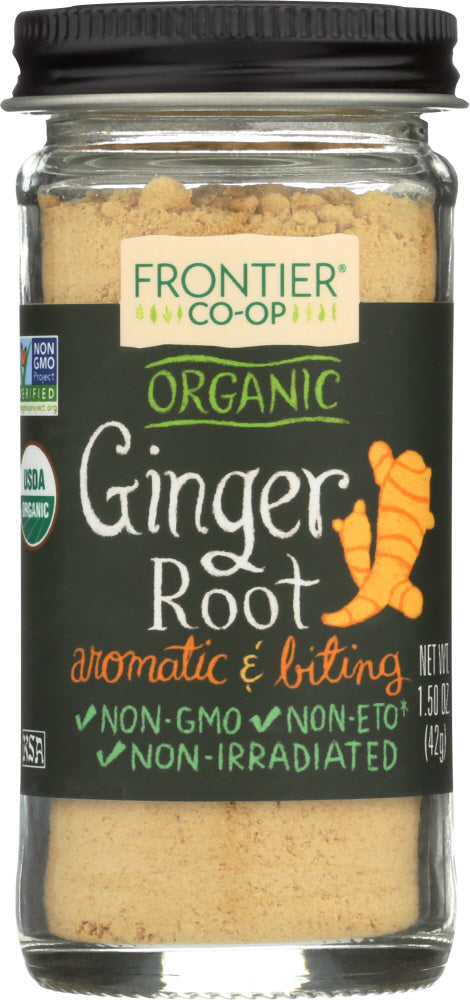 FRONTIER HERB: Organic Ginger Root Ground Bottle, 1.5 oz