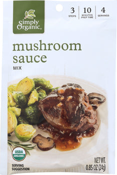 SIMPLY ORGANIC: Mushroom Sauce Mix, 0.85 Oz