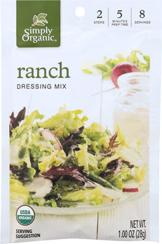 SIMPLY ORGANIC: Mix Dressing Ranch Organic, 1 oz