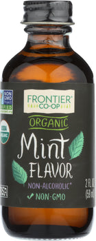 FRONTIER HERB: Organic Mint Flavor, 2 oz