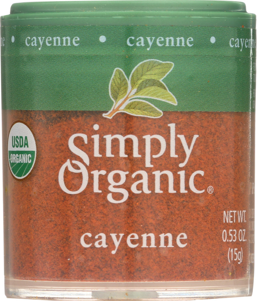 SIMPLY ORGANIC: Mini Cayanne Pepper Ground, .53 oz