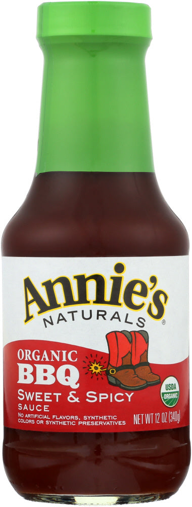 ANNIES HOMEGROWN: Bbq Sweet & Spicy Sauce, 12 oz