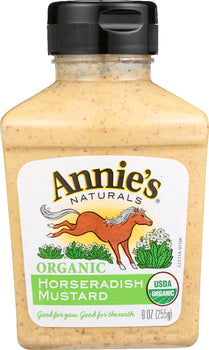 ANNIE'S NATURALS: Organic Horseradish Mustard, 9 oz