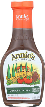 ANNIE'S NATURALS: Tuscany Italian Dressing, 8 oz