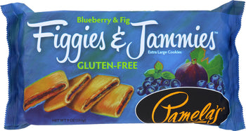 PAMELA'S: Gluten-Free Figgies & Jammies Extra Large Cookies Blueberry & Fig, 9 oz