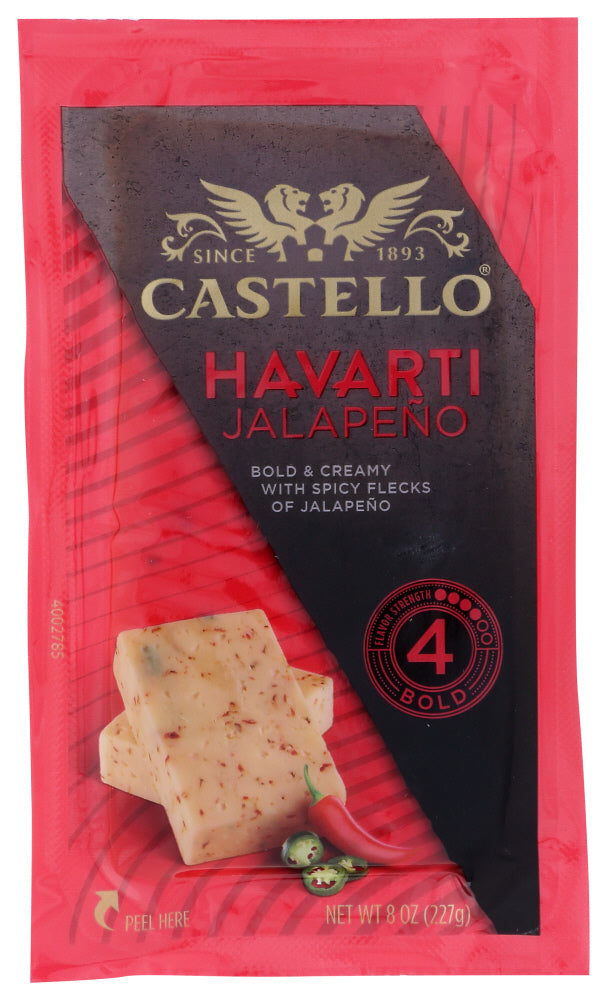 CASTELLO: Havarti Jalapeno Cheese, 8 oz