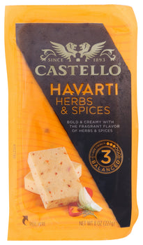 CASTELLO: Cheese Havarti Herbs and Spice, 8 oz