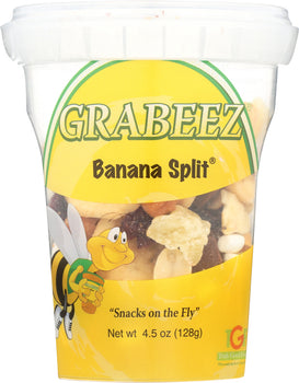 GRABEEZ SNACK CUPS: Banana Split Snack Cup, 4.5 oz