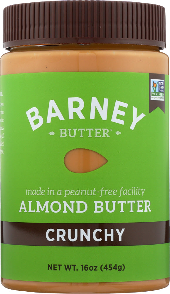 BARNEY BUTTER: Almond Butter Crunchy, 16 Oz