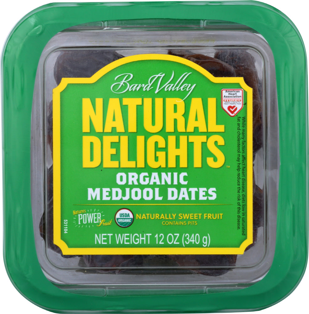 NATURAL DELIGHTS: Date Medjool Whole, 12 oz