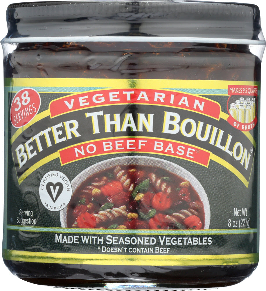 BETTER THAN BOUILLON: Base Vegan Vegetarian No Beef, 8 oz