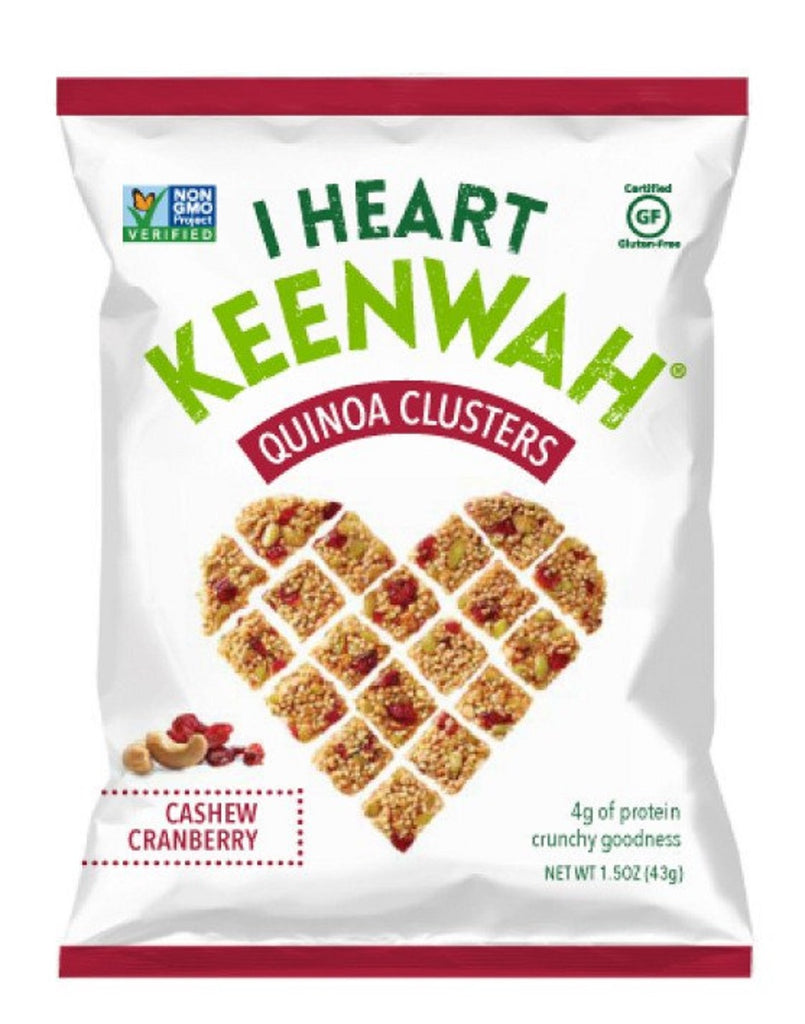 I HEART KEENWAH: Quinoa Cluster Cranberry Cashew, 1.5 oz