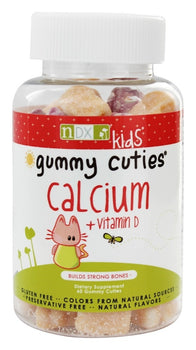 GUMMY CUTIES: Gummy Calcium Vitamin D Kids, 60 ea