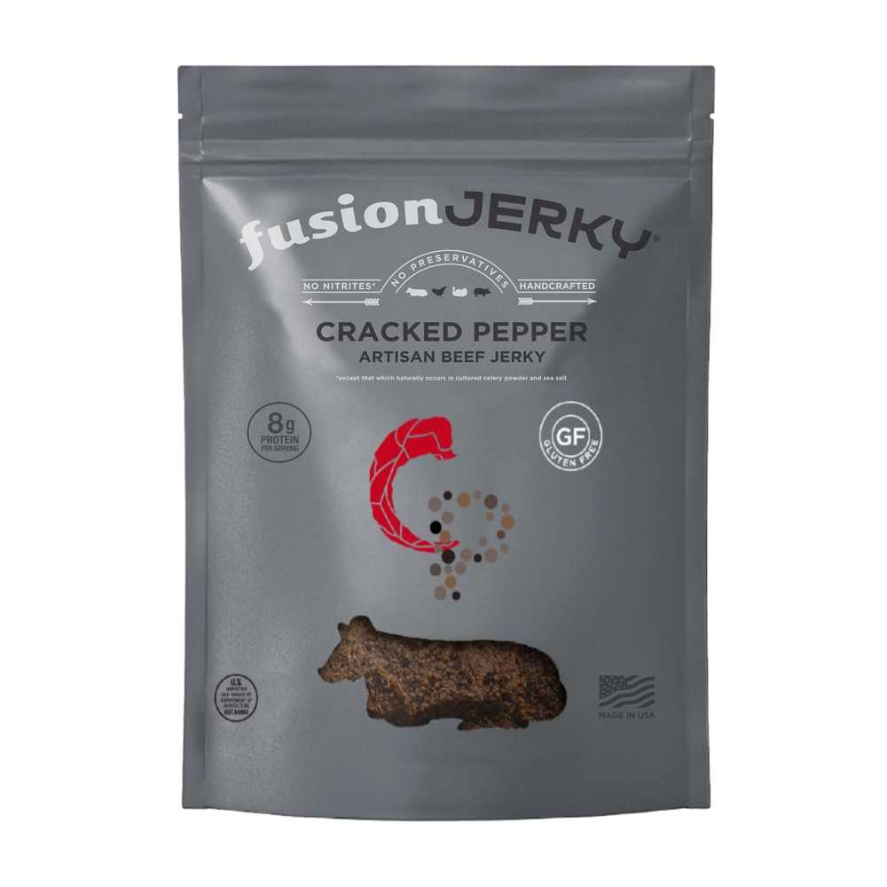 FUSION JERKY: Jerky Beef Cracked Pepper, 2.75 oz