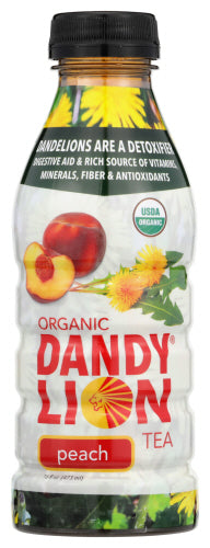 DANDY LION TEA: Tea Rtd Dandelion Peach, 16 fo