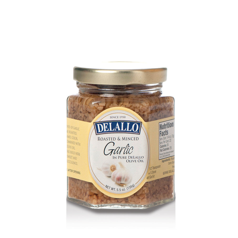 DELALLO: Minced Roasted Garlic in Oil, 5.5 oz