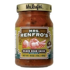 MRS. RENFRO'S: Salsa Black Bean Medium, 16 Oz