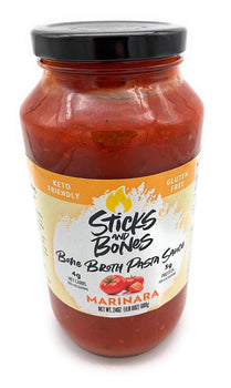 STICKS AND BONES: Sauce Marinara Bone Broth, 24 fo