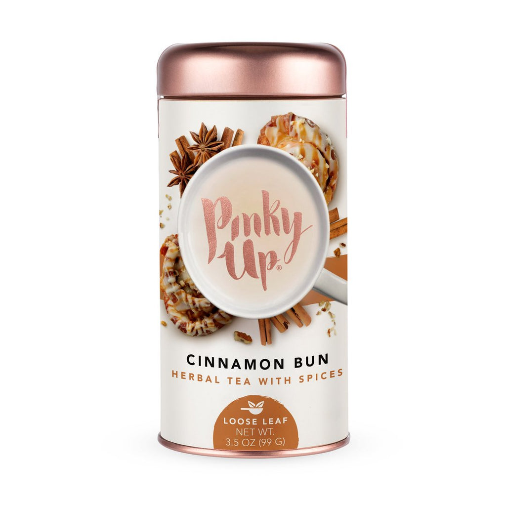 PINKY UP: Tea Cinnamon Bun Lse Leaf, 3.5 oz