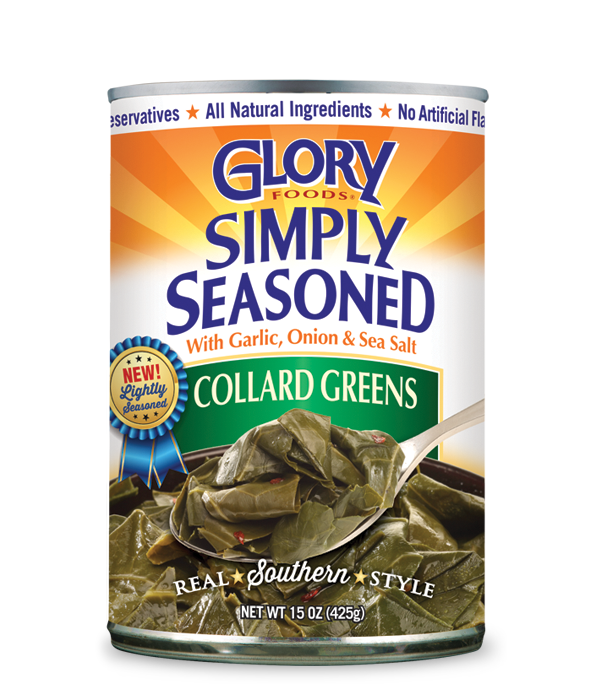 GLORY FOODS: Simply Seasoned Collard Greens, 15 oz