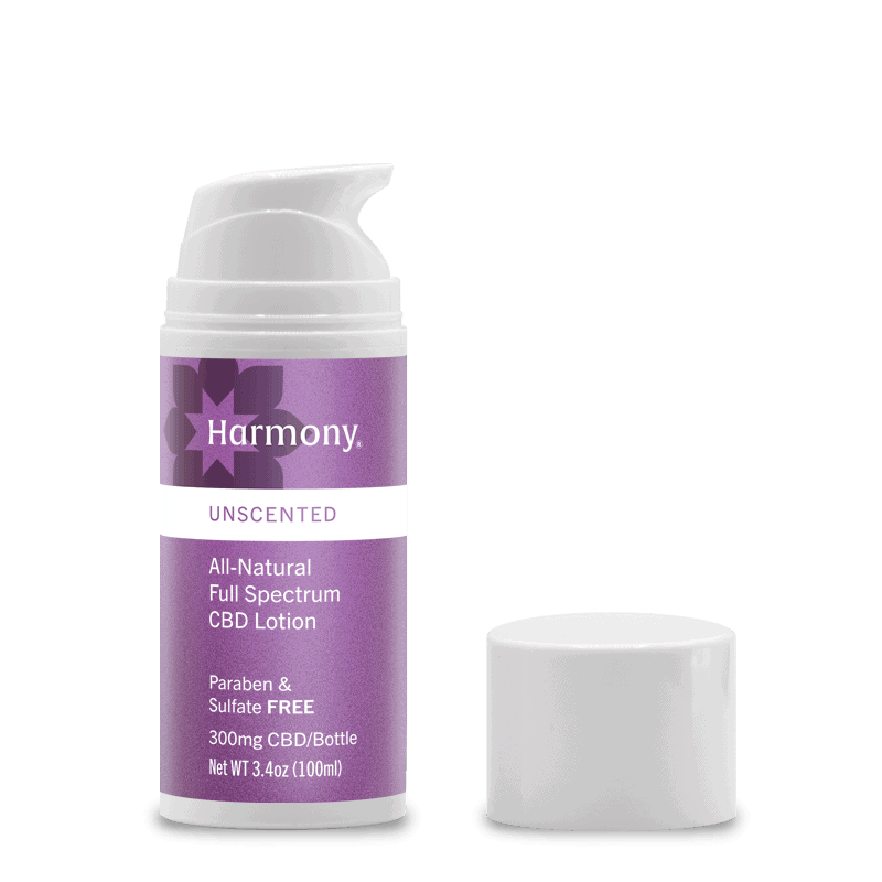 HARMONY: Lotion Cbd Unscented, 3.4 oz