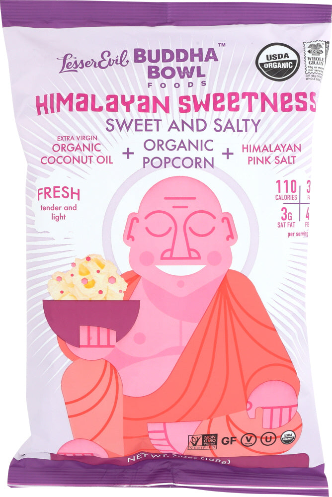 LESSER EVIL: Buddha Bowl Himalayan Sweetness Popcorn, 7 oz