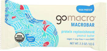 GOMACRO: MacroBar Protein Replenishment Peanut Butter, 2.3 oz