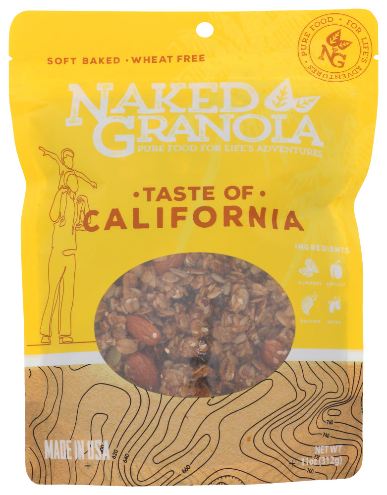 NAKED GRANOLA: Cereal Granola Taste Of California, 11 oz