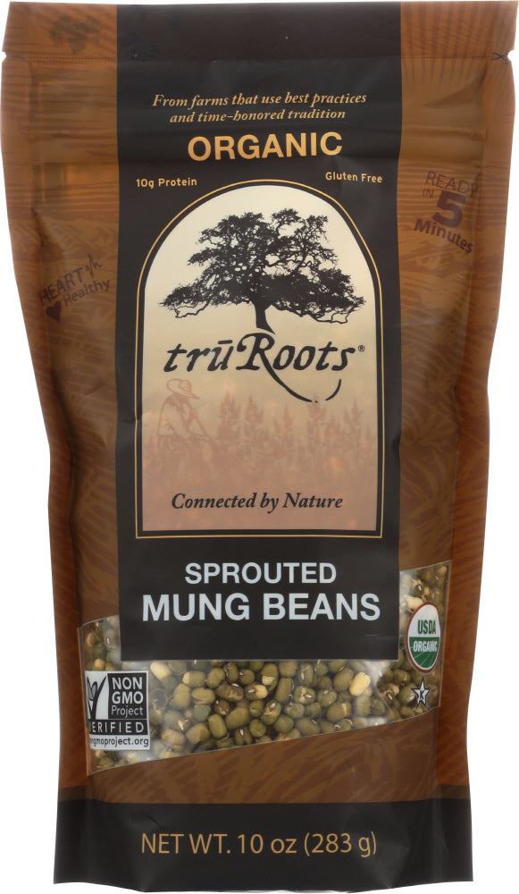 TRUROOTS: Organic Sprouted Mung Beans, 10 oz