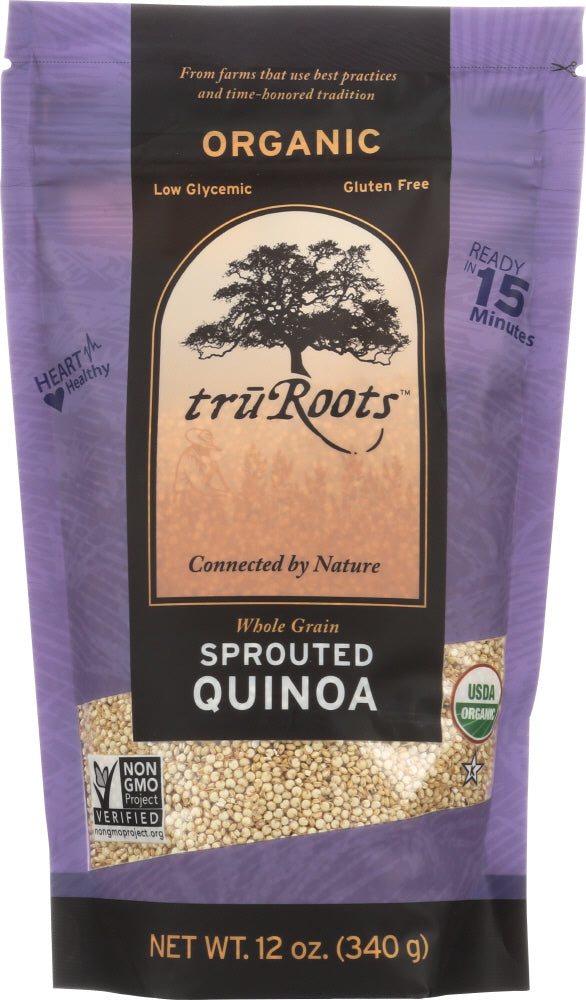 TRUROOTS: Whole Grain Organic Sprouted Quinoa, 12 oz