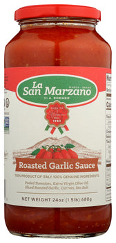 LA SAN MARZANO: Roasted Garlic Sauce, 24 fl oz