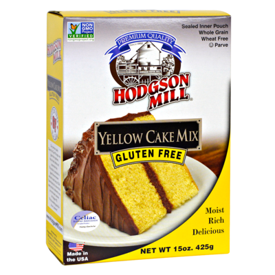 HODGSON MILL: Yellow Cake Mix Gluten Free, 15 oz